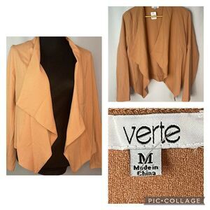 Verte Open Draped Blazer/Light Jacket Size S/M/L NEW